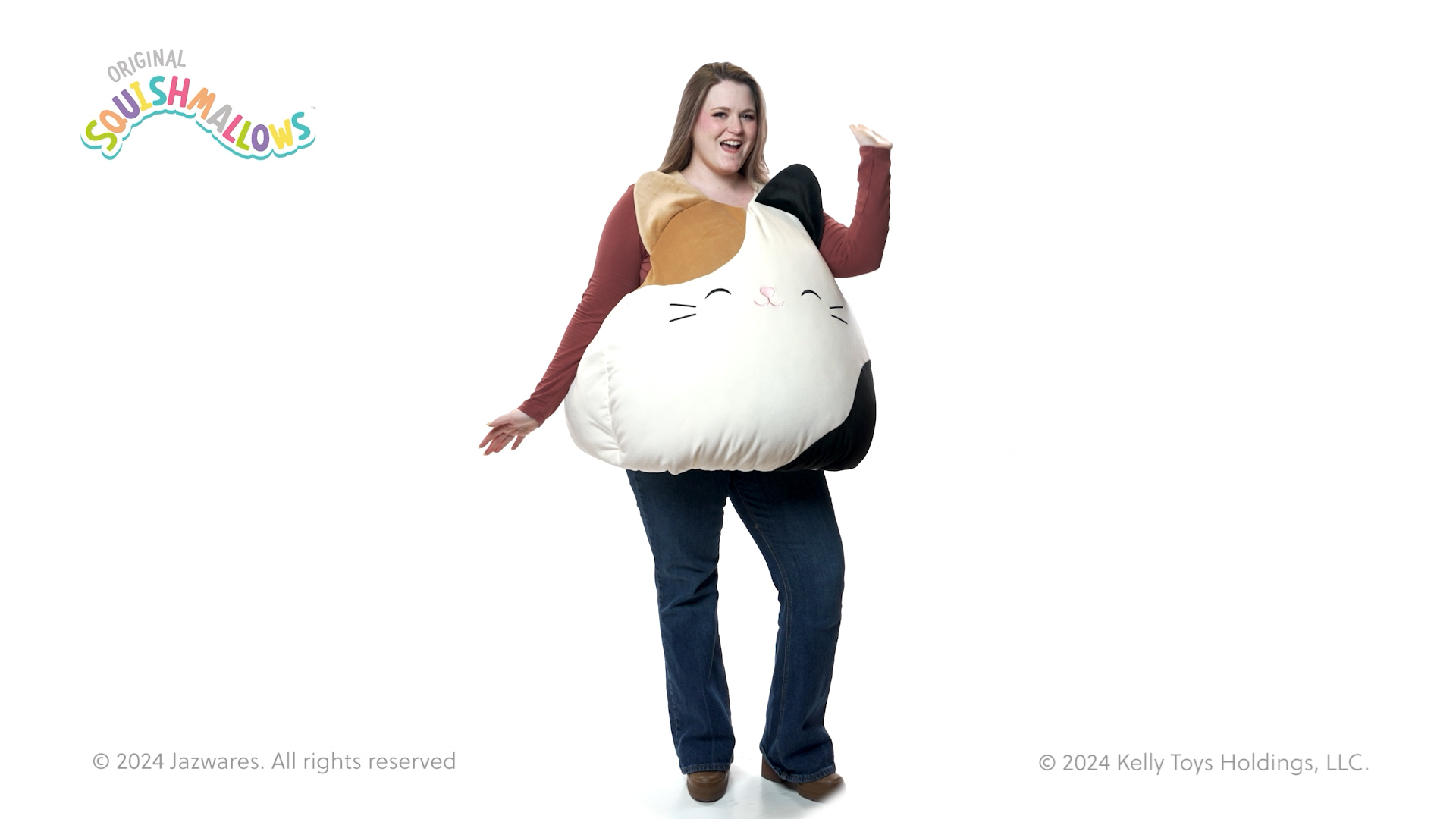 JWC3208 Cam the Cat Adult Squish Vest 360 Action Rotation